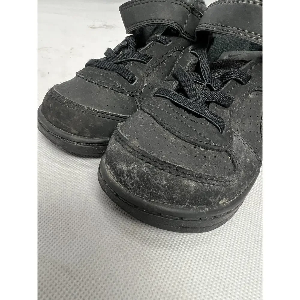 Nike Play Shoes Baby Sneakers 8C Black Lace Up